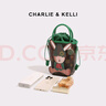CHARLIE&KELLI品牌 CK輕奢包包女包單肩包卡通手提零錢(qián)斜挎手機包七夕禮物女 綠色【八倉速發(fā) 品牌禮袋】 曬單實(shí)拍圖