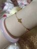 周六福18K黃金手鏈蝴蝶彩金手鏈生日禮物女C0713856 16+3cm 曬單實拍圖