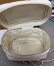 CHARLES&KEITH菱格鏈條手提斜挎小方包生日禮物CK2-80782534 Cream奶白色 小包 曬單實(shí)拍圖