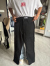 大嘴猴（paul frank）美式闊腿牛仔褲男春秋冬季寬松新款休閑直筒潮牌高街修身褲子男裝 黑色9901H【官方正品】 L 【建議120-140斤】 曬單實(shí)拍圖