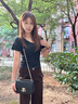 CinvaiKrose通勤包包女包2025新款斜挎包女士單肩鏈條包生日圣誕節(jié)禮物送女友 黑色Black【小號(hào)】送女友老婆走心 曬單實(shí)拍圖