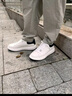 百麗輕便小白鞋秋季真皮時(shí)尚厚底板鞋男休閑鞋A0615AM2 白/黑（單里） 38 (240mm) 曬單實(shí)拍圖
