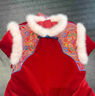NACJOM【進(jìn)口法國童裝奢品】女童蝴蝶刺繡中式旗袍拜年服冬季兒童發(fā)夾棉 紅色 M 140cm 曬單實(shí)拍圖