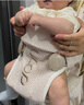 優(yōu)樂博（ULOP）腰凳嬰兒背帶多功能三合一 0-36個月護腰抱娃神器輕便透氣前抱式 嬰幼兒寶寶腰凳背帶便攜-香檳金 四季通用減壓背娃神器解放雙手 曬單實拍圖