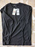 SPAO純棉收袖圓長(cháng)t恤2025年春秋新款純棉寬松外穿上衣SPCX25ST02XY 黑/純色 M 曬單實(shí)拍圖
