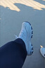 斯凱奇（Skechers）女鞋小白熊女士休閑鞋子厚底增高百搭運動軟底老爹鞋女99999863 白色/海軍藍(lán)色/WNV1 37 曬單實拍圖