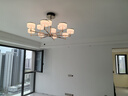 歐普燈具客廳吊燈現代輕奢吊燈智能95高顯色客廳餐廳臥室/晶玉 【高層高客廳】晶玉12頭 曬單實(shí)拍圖