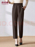 俞兆林媽媽褲子春秋彈力褲女松緊高腰休閑褲中老年寬松直筒女褲 Y53X071 曬單實(shí)拍圖