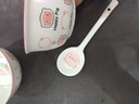 釉下彩可愛(ài)卡通碗碟套裝家用高顏值陶瓷碗筷盤(pán)餐具 2碗2勺 4件套 曬單實(shí)拍圖