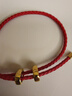 謝瑞麟（TSL）新年禮物轉運珠手繩紅色黑色手繩豬鼻扣可調節款62627-62628 62627-紅色 曬單實(shí)拍圖