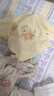 童泰新生兒半背衣嬰兒衣服純棉四季0-3月寶寶上衣滿(mǎn)月服2件裝 黃色 52 曬單實(shí)拍圖