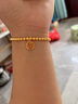 中國黃金（CHINA GOLD）黃金手串事事如意福牌足金四葉草手鏈手飾情人節生日禮物送女友 【今/次日達】福牌手鏈 約2.45g 曬單實(shí)拍圖