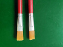 油畫(huà)筆刷紅桿尼龍畫(huà)筆水粉水彩筆丙烯顏料木質(zhì)繪畫(huà)筆單支套裝批發(fā) 9號 紅色25支 曬單實(shí)拍圖
