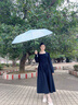 蜜雪小米24骨雨傘全自動(dòng)防曬防紫外線(xiàn)晴雨兩用遮陽(yáng)傘男女必備結實(shí)加固傘 旗艦款雙龍骨加固晴雨傘梧桐米 24骨 曬單實(shí)拍圖