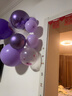 高級感氣球布置生日紫色氣球套裝男女孩子周歲生日裝扮氣球女友 紫色乳膠氣球鏈【一份裝】 曬單實(shí)拍圖
