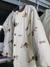 婧麒（JOYNCLEON）寶寶家居服套裝嬰兒冬季夾棉款加厚秋冬裝兒童男女童睡衣套裝 汪汪派對 100 cm 曬單實(shí)拍圖