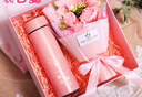 牧童詩生日禮物實(shí)用送媽媽刻字保溫杯水杯女生創(chuàng)意禮品畢業(yè)送老師有意義 粉色一輩子杯+玫瑰花【送女生】 曬單實(shí)拍圖