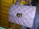 CHARLES&KEITH七夕限定禮盒鏈條包掛菱格小方包CK17-50701608-A Cotton Candy Pink棉花糖粉 S 曬單實(shí)拍圖