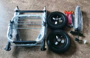 匠者充氣輪購物車(chē)折疊手拉車(chē)便攜拉桿行李車(chē)老人拖車(chē)家用買(mǎi)菜車(chē)小拉車(chē) 充氣輪兩輪-黑色鋁合金買(mǎi)菜車(chē) 曬單實(shí)拍圖
