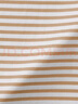無(wú)印良品（MUJI）女式 天竺編織 圓領(lǐng)短袖T恤 上衣打底衫女款25年夏季女裝內搭 暗黃色條紋 BB2P4C5S L (165/88A) 曬單實(shí)拍圖