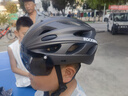 洛克兄弟大碼自行車頭盔帶風(fēng)鏡加寬加大騎行頭盔男女公路車安全帽 鈦色 曬單實(shí)拍圖