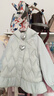 笛莎童裝女童羽絨服2025秋冬兒童公主風(fēng)連帽輕薄羽絨服 粉藍色 120 曬單實(shí)拍圖