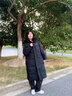 鴨鴨冰殼系列2.0長(cháng)款羽絨服男女款2025年新款戶(hù)外極寒高充絨加厚外套 青光黑色 3XL (190) 曬單實(shí)拍圖