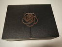 禮美達情人節禮物盒伴手禮盒空盒子錢(qián)包皮帶禮品包裝盒高端精致驚喜男生 黑金玫瑰1號20*15*7（適合男士香水） 禮盒+拉菲草+禮袋 曬單實(shí)拍圖