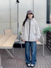 G.DUCKKIDS女童牛仔褲秋裝2024新款兒童洋氣大童秋冬裝長(zhǎng)褲加絨女孩直筒褲子 藍(lán)色23509 加絨 160cm 曬單實(shí)拍圖