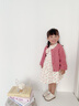 mlgt kids童裝女童連衣裙套裝春秋季寶寶長(cháng)袖秋裝女孩碎花裙子兩件套 粉紅色 100 碼（建議90-98cm 2-3周歲） 曬單實(shí)拍圖