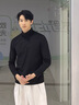回力（Warrior）打底衫男秋冬季內搭運動(dòng)上衣男士加絨加厚半高領(lǐng)長(cháng)袖t恤 黑色 3XL 曬單實(shí)拍圖