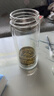 蘇泊爾（SUPOR）玻璃杯茶水分離男士水杯雙層高硼硅玻璃耐高溫大容量泡茶杯子禮物 行硯黑500mL 曬單實(shí)拍圖