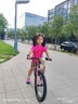 Nabiis那貝斯兒童自行車(chē)6-10-12歲超輕鋁合金青少年學(xué)生單車(chē)20寸高配粉 曬單實(shí)拍圖