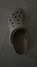 crocs卡駱馳貝雅洞洞鞋沙灘鞋|10126 卵石色-2V3 39(240mm)  曬單實拍圖
