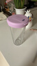Glasslock玻璃水杯涼水冷萃杯進口大容量女生高顏值家用刻度吸管杯子450ml 曬單實拍圖