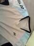 YONEX尤尼克斯星空羽毛球服短袖夏季速干透氣訓練yy比賽服運動(dòng)服上衣 210374香草色 女款 XL 曬單實(shí)拍圖