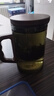 臻廚聚泡茶杯茶水分離玻璃杯辦公室茶道喝茶耐熱加厚帶過(guò)濾男士高檔水杯 煙青色 500ml 大容量泡茶杯 曬單實(shí)拍圖