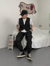 VIP飛行潮牌工裝褲男士寬松多口袋休閑褲春秋薄款運(yùn)動(dòng)長褲束腳褲機(jī)能風(fēng)傘兵褲 黑色 L 曬單實(shí)拍圖