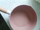 味之享 日式雪平鍋麥飯石奶鍋寶寶輔食鍋嬰兒鍋具電磁爐燃氣灶通用鍋 【帶蓋】3-4人鋁合金底 20cm 曬單實(shí)拍圖
