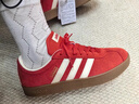 adidas「T頭鞋」VL COURT復古休閑板鞋德訓鞋男女阿迪達斯輕運動(dòng) 淺猩紅/暖香草色/黃色   38.5 曬單實(shí)拍圖