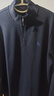 哈吉斯（HAZZYS）男裝上衣半開襟立領(lǐng)套頭衛(wèi)衣ABTZE0BDF33 深藏青色DN 180/100A50 曬單實拍圖