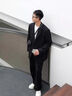 GENIOLAMODE休閑褲男士夏季寬松直筒褲子男闊腿小西褲薄款冰絲褲 曬單實(shí)拍圖