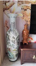晟煦景德鎮陶瓷器中式手繪粉彩落地大花瓶擺件客廳插花特大號開(kāi)業(yè)瓷瓶 手繪源遠流長(cháng)瓶口描金 單 120cm 曬單實(shí)拍圖