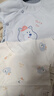 童泰新生兒半背衣嬰兒衣服純棉四季0-3月寶寶上衣滿(mǎn)月服2件裝 藍色 52 曬單實(shí)拍圖