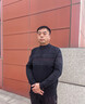 老爺車（LAOYECHE）爸爸裝針織衫男冬季加絨保暖本命年紅色男士毛衣中老年人打底衫 曬單實(shí)拍圖