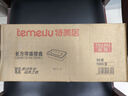 特美居（temeiju）一次性飯盒長方形透明塑料快餐盒加厚帶蓋打包盒餐具50套裝1000型 曬單實拍圖