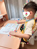 光明園迪燈桌一體兒童學(xué)習桌小學(xué)生書(shū)桌套裝可升降寫(xiě)字桌課桌椅悅者120pro 悅者120 pro+V7-2卡其+藍椅套 曬單實(shí)拍圖