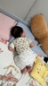 優(yōu)衣庫嬰幼兒寶寶緊身褲7分打底褲寬松款AIRism彈彈褲473633 30 淺米色 90 曬單實(shí)拍圖