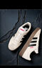 adidas T頭鞋 VL COURT復古板鞋德訓鞋男女阿迪達斯輕運動(dòng) 漢玉白/黑色/樹(shù)脂黃   42 曬單實(shí)拍圖