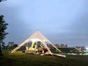 MPPMCK六角云頂天幕帳篷戶(hù)外露營(yíng)野餐團建防雨防曬營(yíng)地超大野營(yíng)遮陽(yáng)天幕 白色單峰小號6*6*3米210D牛津布 曬單實(shí)拍圖
